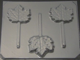 517 Maple Leaf Chocolate or Hard Candy Lollipop Mold